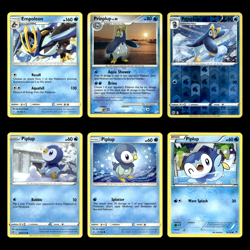 6x Empoleon Prinplup Piplup Lot 56.0 Sun Moon Cosmic Eclipse Pokemon Cards Set - Image 1