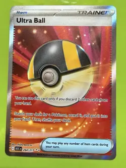 Ultra Ball 264/217 Full Art Ultra Rare Trainer Ascended Heroes Pokemon Card NM - Image 1
