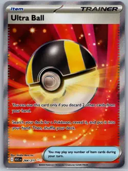 Ultra Ball 264/217 Ultra Rare Ascended Heroes Pokemon NM/M - Image 1
