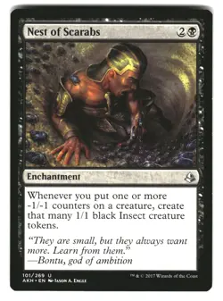Nest of Scarabs 101 Uncommon Amonkhet Magic: The Gathering Lightly Played - Image 1