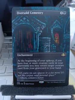 MTG Oversold Cemetery 428 Borderless Dominaria Remastered Magic The Gathering - Image 1