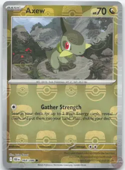 Axew (Master Ball Pattern) 068/086 Common Black Bolt Pokemon Near Mint - Image 1