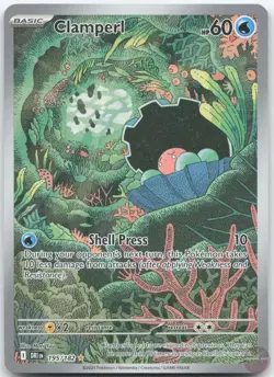 Clamperl 195/182 Illustration Rare Destined Rivals Pokemon Near Mint - Image 1