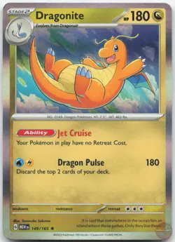 Dragonite 149/165 Rare 151 Pokemon Near Mint - Image 1