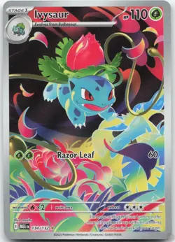Ivysaur 134/132 Illustration Rare Mega Evolution Pokemon Near Mint - Image 1