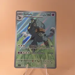 Golurk 123/086 Black Bolt Illustration Rare Full Art Holo Pokemon TCG NM/M - Image 1