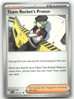 Team Rocket's Proton 208/217 Trainer Ascended Heroes Pokemon TCG - Image 1