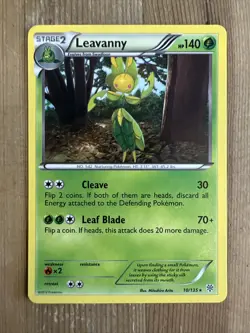 Pokemon TCG Leavanny Black and White Plasma Storm 10/135 Regular Rare VLP - Image 1