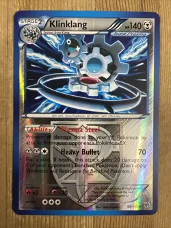 Pokemon TCG Klinklang 90/135 Rare Reverse Holo Plasma Storm NM - Image 1