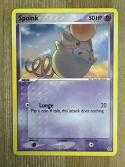 Pokemon TCG Spoink EX Emerald 66/106 Regular Common HP - Image 1