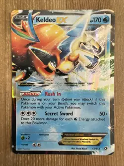 Pokemon TCG Keldeo EX - 45/113 - Ultra Rare Holo Rare Legendary Treasures NM - Image 1