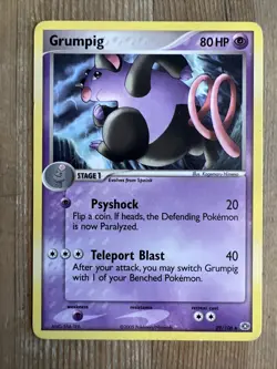 Pokemon TCG Grumpig EX Emerald 29/106 Regular Uncommon MP - Image 1