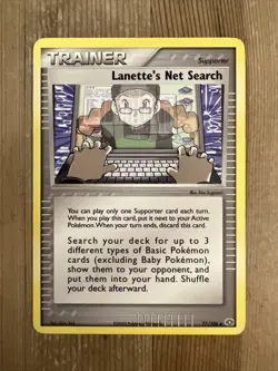 Pokemon TCG Lanette's Net Search EX Emerald 77/106 Regular Uncommon HP - Image 1