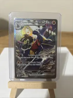 Pokemon TCG Destined Rivals Cynthia's Garchomp EX Card 232/182 Mint Condition - Image 1