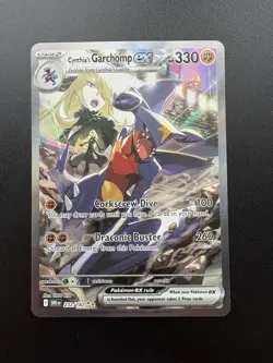 Pokemon TCG Destined Rivals Cynthia's Garchomp EX Card 232/182 Mint Condition - Image 1