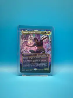 MTG, Saheeli, Radiant Creator FOIL (Borderless) 3 Commander: Aetherdrift Foil - Image 1