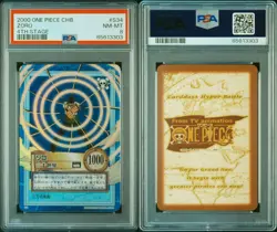 PSA8 One Piece Carddass Hyper Battle Straw Hat Crew Roronoa Zoro Holo - Image 3
