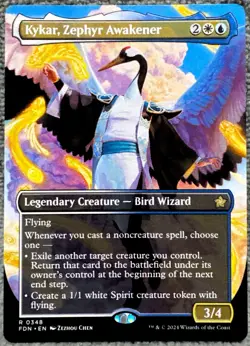 Kykar, Zephyr Awakener (Borderless) Foundations Regular 348 Magic The Gathering - Image 1