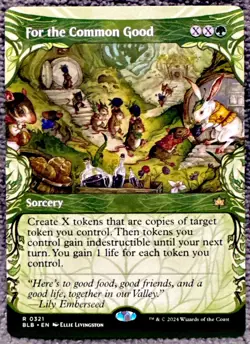 For the Common Good 321 Showcase Bloomburrow Magic The Gathering Card - Image 1