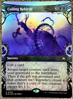 Coiling Rebirth 309 Foil Extended Art BLB Bloomburrow MTG - Image 1