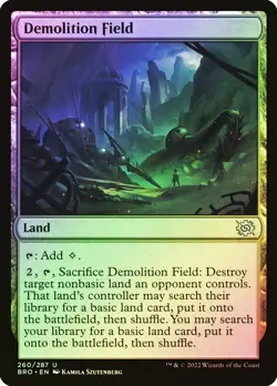 Demolition Field Foil The Brothers' War NM MTG - Image 1