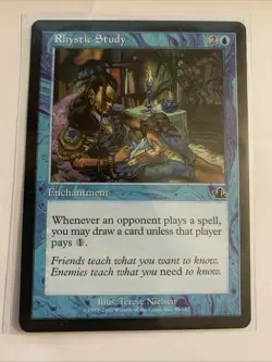 MTG Rhystic Study-Prophecy Card, Never Played, NM/M Condition Rystic - Image 1