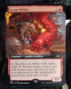 MTG Scrap Welder 471 Borderless Kamigawa Neon Dynasty Magic The Gathering - Image 1