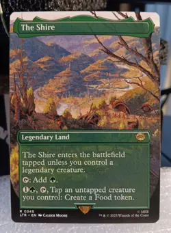 MTG The Shire 0345 Borderless The Lord of the Rings MTG Card - Image 1