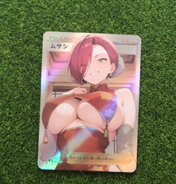 Jessie Pokemon Waifu Goddess Custom Qipao Story Waifu Card Girl Holo Anime Super - Image 1