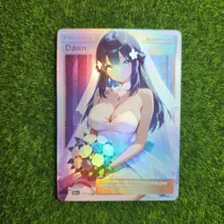 Dawn Wedding English Art Goddess Story Pokemon Waifu Trading Card Holofoil Art - Image 1