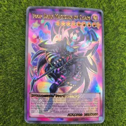 Toon Dark Magician of Chaos Yugioh Full Art Goddess Story Trading Card Holo Alt - Image 1