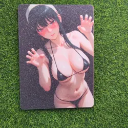 Yor Forger Spy x Family Anime Waifu Girl Doujin Lewd Goddess Story Holo Art Card - Image 3