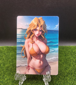 Mai Valentine Yugioh Anime Waifu Girl Doujin Lewd Goddess Story Holo Art Card - Image 2