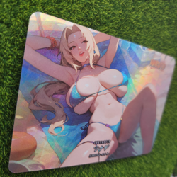 Tsunade Naruto Anime Waifu Girl Doujin Lewd Goddess Story Holo Art Card - Image 2