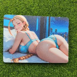 Cammy Street Fighter Anime Waifu Girl Doujin Lewd Goddess Story Holo Art Card - Image 2