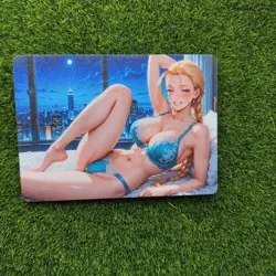 Cammy Street Fighter Anime Waifu Girl Doujin Lewd Goddess Story Holo Art Card - Image 3