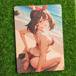 May Pokemon Anime Waifu Girl Doujin Lewd Goddess Story Holo Art Card - Image 2