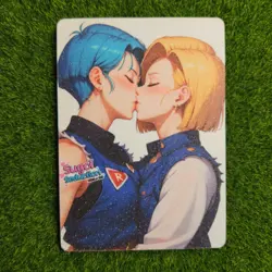 Android 18 Bulma Chi Chi Dragon Ball Anime Waifu Girl Doujin Lewd Goddess Card - Image 2