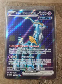 Iron Crown EX 191/162 Full Art NM/M Temporal Forces Pokemon Card - Image 1