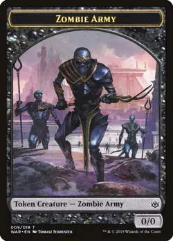 Zombie Army (9) – War of the Spark Tokens TWAR – MTG Magic the Gathering - Image 1