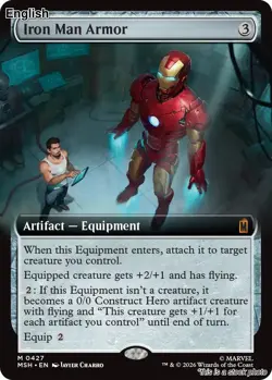 (Preorder) Iron Man Armor (Extended Art) EN [MSH - 427] - NM TCG MTG - Image 1