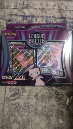 Pokemon League Battle Deck Mew VMAX Fusion Strike Foil Cards 60-Card Deck 2022 - Image 1