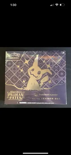 Pokemon TCG Paldean Fates Pokemon Center Elite Trainer Box ETB Sealed - Image 1