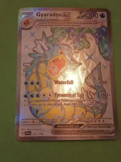 Pokemon & Violet Base Set Gyarados ex 225/198 Full Art Tera - Image 2