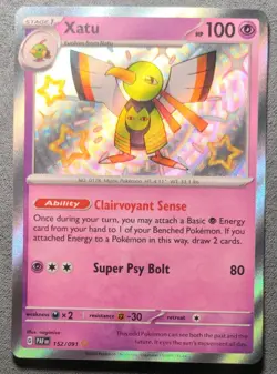 Pokemon English - Paldean Fates - Xatu 152/091 - NM - Image 1