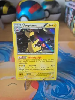 Ampharos - 40/114 - Holo Rare English Pokemon XY Steam Siege - LP - Image 1