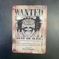 One Piece CCG Gol.D.Roger Wanted SP SEC OP09-118 OP13 Carrying on His Will - Image 1