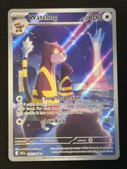Watchog 097/086 Chaos Rising Full Art Holo Rare Pokemon Card NM - Image 1