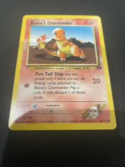 Blaine's Charmander 60/132 Gym Challenge Set Vintage Pokemon TCG Card WOTC NM - Image 1