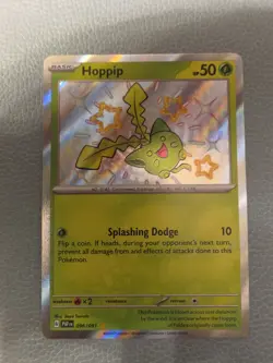 Hoppip 096/091 Paldean Fates Shiny Rare Pokemon Card - Image 1